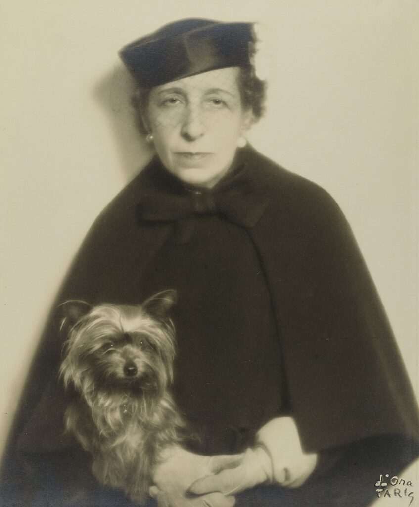 Self-portrait with a dog © Estate of Madame d'Ora, Museum for Art and Crafts Hamburg