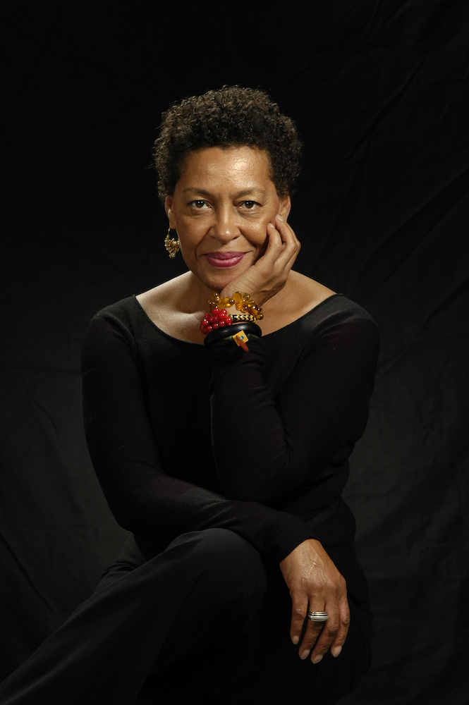 Colour photograph. Portrait of Carrie Mae Weems